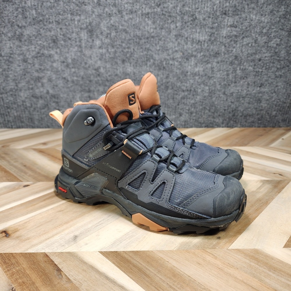 Salomon X Ultra 4 Mid GTX Women's 6 Waterproof Ebony / Mocha Mousse Hiking Boots